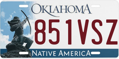 OK license plate 851VSZ