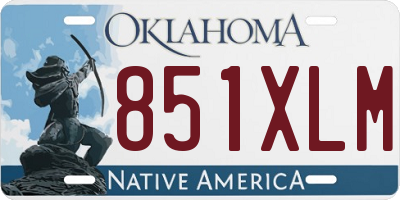 OK license plate 851XLM