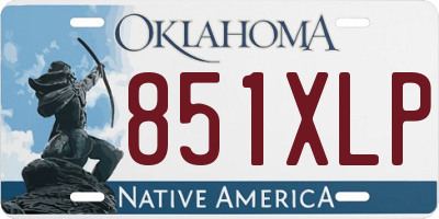 OK license plate 851XLP