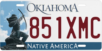OK license plate 851XMC