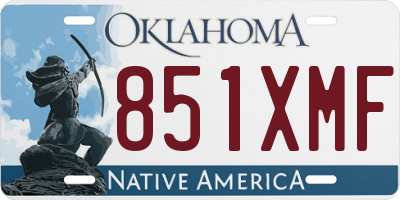 OK license plate 851XMF