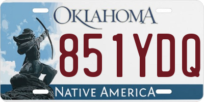 OK license plate 851YDQ