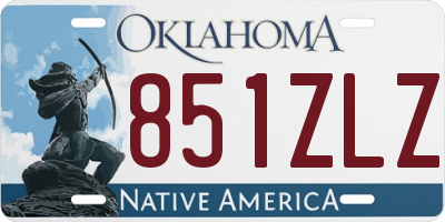 OK license plate 851ZLZ