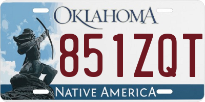 OK license plate 851ZQT
