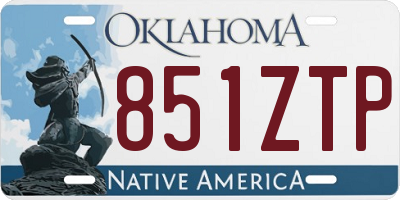 OK license plate 851ZTP