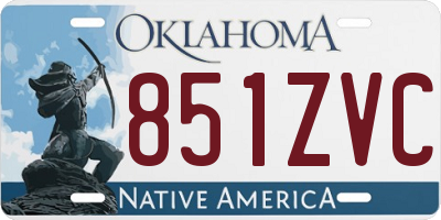 OK license plate 851ZVC