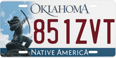 OK license plate 851ZVT