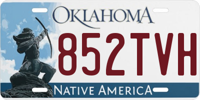 OK license plate 852TVH