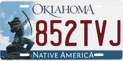 OK license plate 852TVJ