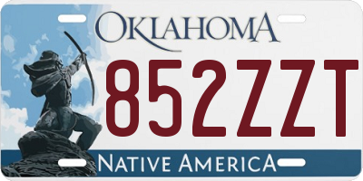 OK license plate 852ZZT