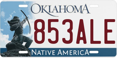 OK license plate 853ALE
