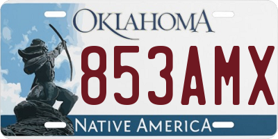 OK license plate 853AMX