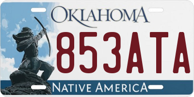 OK license plate 853ATA