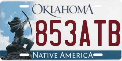 OK license plate 853ATB