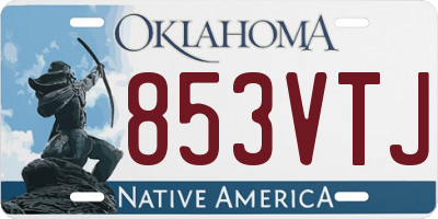 OK license plate 853VTJ