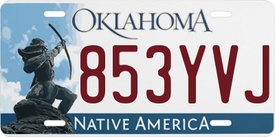 OK license plate 853YVJ