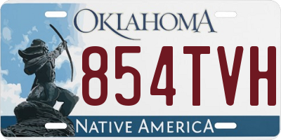 OK license plate 854TVH