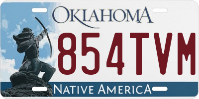 OK license plate 854TVM