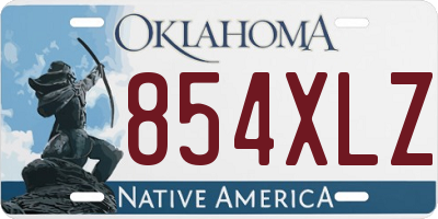 OK license plate 854XLZ