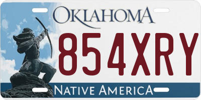 OK license plate 854XRY