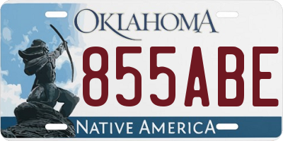 OK license plate 855ABE