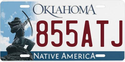 OK license plate 855ATJ