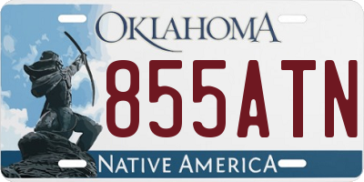 OK license plate 855ATN