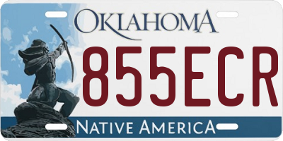 OK license plate 855ECR