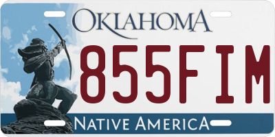 OK license plate 855FIM