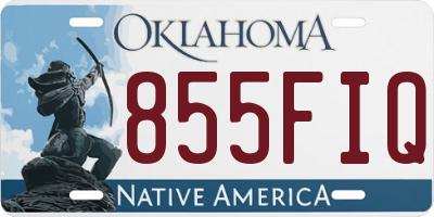 OK license plate 855FIQ