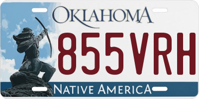 OK license plate 855VRH