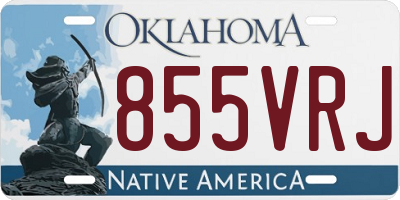 OK license plate 855VRJ