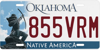 OK license plate 855VRM