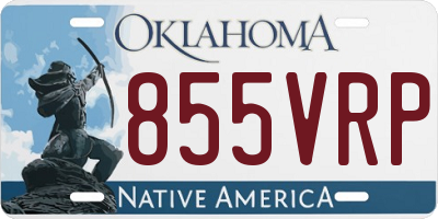 OK license plate 855VRP