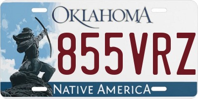 OK license plate 855VRZ