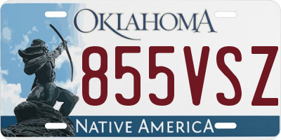 OK license plate 855VSZ