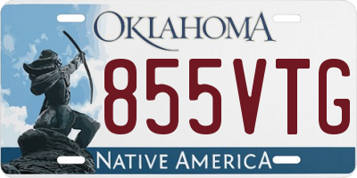 OK license plate 855VTG