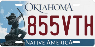 OK license plate 855VTH
