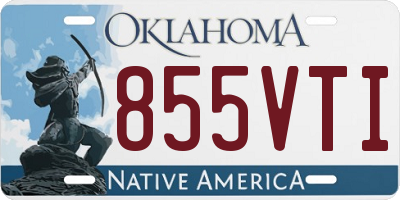 OK license plate 855VTI