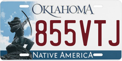 OK license plate 855VTJ
