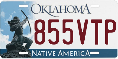 OK license plate 855VTP