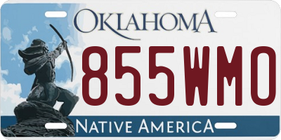 OK license plate 855WMO