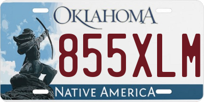 OK license plate 855XLM