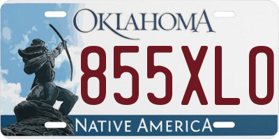 OK license plate 855XLO