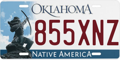 OK license plate 855XNZ