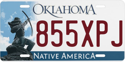 OK license plate 855XPJ