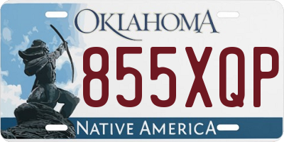 OK license plate 855XQP