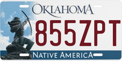 OK license plate 855ZPT