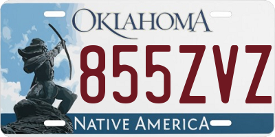 OK license plate 855ZVZ