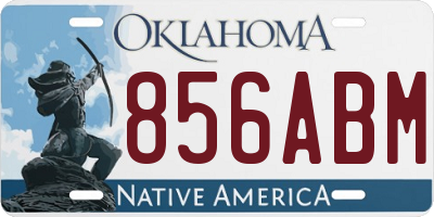 OK license plate 856ABM